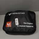 Venustas Women's Fleece Heated Vest with Battery, Lightweight Electric Heated Coat (Black) L