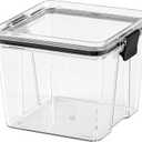 ORUWVWURO Food Storage Containers 4pack Plastic BPA Free shatterproof Freezeable Dishwasher Washable Environmentally Friendly and Recyclable Sealed Storage Containers Food Storage