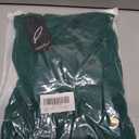 Capuffy Women's Spaghetti Straps Elegant Glitter V-Neck Cocktail Maxi Dress Thigh-High Slit Ruched Bodycon Evening Gown 315 (Green, M)