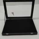 Ring Display Case Organizer Box with Transparent Lid, Ring Holder Showcase For Store Display Jewelry Show Home, Ring Organizer For Jewelry Rings, Studs Earrings (100 Slot, Black)
