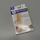 Truform 20-30 mmHg Compression Stockings for Men and Women, Thigh High Length, Dot-Top, Open Toe, Beige, Large (Large (1 Pair))