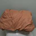 Monbix King Size Comforter Set, Terracotta King Size Bed Set Reversible, King Comforter Set 7 Pieces, Cationic Dyeing Bed in a Bag with Comforter, Sheets, Pillowcases & Shams