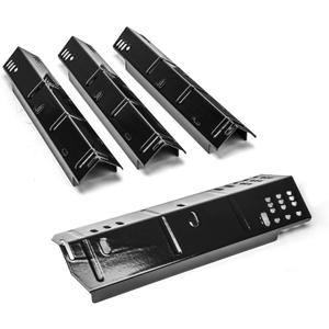 Uniflasy Grill Heat Plate Replacement for Dyna-Glo DGH450CRP, Heat Plates for Dyna-Glo 4 Burner Grill, Porcelain steel Heat Plate, 4 Pack