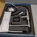 FEELSO Kitchen Faucets, Upgraded Filter Water Kitchen Faucet with Pull Down Sprayer, Brushed Nickel Stainless Steel High Arc 1 Or 3 Hole Kitchen Sink Faucet for Remove Lead, Chlorine, Bad Taste & Odor