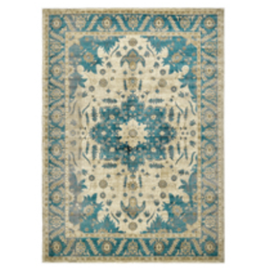 CHICHIC Area Rug 6x9 Washable Rug for Living Room Large Boho Bedroom Rug Area Rugs Accent Non-Slip Rugs Soft Vintage Floor Carpet for Dining Room Office Farmhouse, Blue