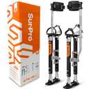 SurPro Single-Sided Magnesium Drywall Stilts, 16 - 24 Height, Interlock Enhanced Contractor-Grade Stilts (S1-M-1624) for Drywallers, Painters, Ceiling Work, Stilts Drywall