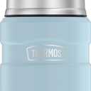 THERMOS Stainless King Vacuum-Insulated Food Jar with Spoon, 16 Ounce, Matte Powder Blue