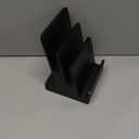 6 x 9 Wood Brochure Holder 3 Tier Pamphlet Display Stand Black Brochure Display Stand Postcard Holder Flyer Holder Magazine Rack Literature Stand Book Display for Desk Booklets Menu (1)