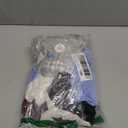 Real Essentials 5 Pack: Women's Short Sleeve Open Back Tie Back Dry-Fit T-Shirt Yoga Gym Workout Top.L