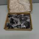 6PCS Candlestick Holders, Metal Taper Candle Holder, Gold Candle Holders for Table Centerpiece Mantel Party Wedding Christmas Home Decor (Black)