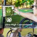 GDZN Golf Cart Tablet Holder, 360 Rotatable Metal Square Pole Clamp for EZGO/Club Car/Yamaha/Icon, Heavy Duty Anti-Shake Mount Fits iPad Pro Air Mini, Galaxy Tab, Z Fold, Fire HD 4-13'' Devices
