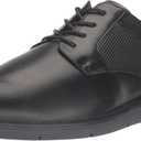 Nunn Bush Mens Chase Plain Toe Oxford Contemporary Lace Up (10.5, Black)