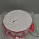 Kids Drum Set,8 in Wooden Toy Drum Set,Educational Baby Musical Toys Drum with Adjustable Strap 2 Drumsticks,Sensory Musical Instrument Drum Toy for Toddler Boys & Girls Gift (Red) (Red Triangle Style)