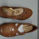 Clarks Women's Ashland Spin Q Slip-on Loafer, Tan, 7.5 W US