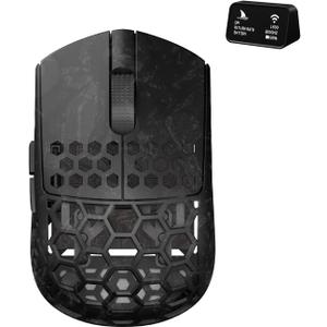 Darmoshark M5Air Mini Fingertip Grasp Gaming Mouse Carbon Fiber,Tri-Mode 8K/Bluetooth Mouse Up to 30000DPI,PAW3950 Optical Sensor Lightweight 31g,5 programmable Button,Computer Mouse for Laptop,PC,Mac