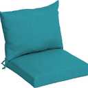 ARDEN Outdoor Dining Chair Cushion, 21 x 21, Rain-Proof, Fade Resistant 21 x 21, Lake Blue Leala (Lake Blue Leala)