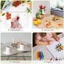 Tempered Glass Cutting Board for Kitchen Counter, Clear Cutting Board for Countertop with Rubber Feet  Heat, Scratch, Shatter Resistant, Dishwasher Safe, Easy to Clean, 12x16"