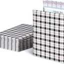 Quality Park Bubble Mailers, 8.25 x 11, Shipping Envelopes, Water Resistant Poly Padded Envelopes, Plaid, 25 Pack (QUA85872) (One Size)