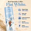 Raposa Nitro Cold Brew Flat White, Ready to Drink Slightly Sweetened Iced Coffee with Oat Milk, Low Acid Canned Specialty Coffee, 8.45 oz, Dairy Free, Single-Origin, 150mg Caffeine