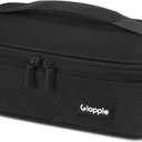 Gloppie Small Lunch Bag for Adults & Kids - Compact Insulated Lunch Box, Durable & Food-Grade Lining | Portable Cooler for Work, School, Travel (Black Honeycomb)