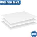 3PACK White Foam Board 24x363/16 inches,5MM Foam Core Board Poster Board for School Projects Crafting and Art Displays Durable Lightweight Easy to Cut Ideal for Presentations, Signboards