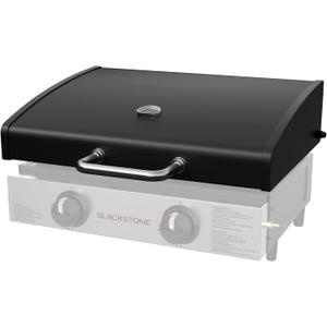 Upgrade Hinged Lid with Thermometer for Blackstone 1666 22" Omnivore Griddle (2024 Model), Powder Coated Steel Grill Hard Cover Flat Top Lid w/Handle for Blackstone 2203 1666 2205 Tabletop Griddle