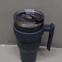 BJPKPK Tumbler With Handle And Straw 40 oz Stainless Steel Insulated Tumbler Cups With Lid For Water Or Ice Coffee,Navy Blue