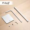 pickpiff Adjustable Purse Display Stands - White Tabletop Display Holder for Handbags, Wreaths and Banners, for Home Closets, Retail Displays and Vendor Booths (2-Pack) | Non-Slip Base