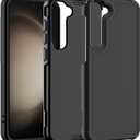 Hualele for Samsung Galaxy S23 Case,[Military Grade Protection] [Dropproof Shcokproof] Anty-Slip Grip Slim & Tough Dual Layer Galaxy S23 Case,Black