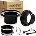 4 Inch Magnetic Dust Collection Fittings Super Magnetic Dust Collectors Kit with 8 Industrial-Grade N52 Magnets Double Rubber Gasket for Dust-Tight Seal Compatible with Shop Vac & Dust Collectors