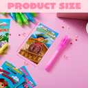 JOYIN 28Pcs Valentines Day Invisible Ink Pens with Cards, Stationery Gift Set for Kids with Light for Classroom Exchange Gift, Classroom Prizes, Party Favors