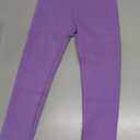 Auranso Girls Winter Warm Cotton Fleece Lined Leggings Thick Thermal Tights Pants (5-6 Years, Purple)