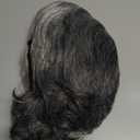 SEVENCOLORS Short Gray Wigs for White Women Natural Curly Silver Pixie Cut Wigs with Bangs Synthetic Hair Grey Wig for Older White Women