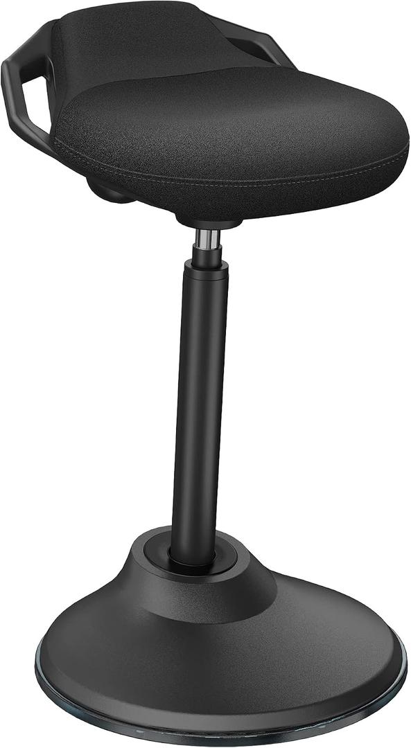 Standing Desk Chair, Adjustable Ergonomic Standing Stool, Swivel Sitting Balance Chair, Anti-Slip Bottom Pad