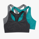 Hanes Women's Racerback Cotton T-Back Bralette (2 Pack)