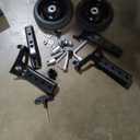 Adjustable Bicycle Training Wheels for Adults, Fit 24" to 28" Bikes, Steel Construction, Black, 2 Pair - Safe and Stable Learning Training Wheels