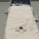 OAITE 100% Brushed Cotton Duvet Cover Queen Size Soft Breathable Durable Bedding with Zipper Closure - 3 Pieces Plain Simple Duvet Cover Set,2 Pillow Shams,1 Duvet Cover(90"x90") (Off White)