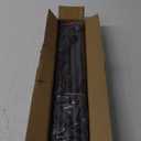 Curtain Rods for windows 32-62 inch, 5/8 inch Decorative Brown Splicing Heavy Duty Metal Curtain Rod set with Brackets