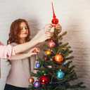 HarcoHome Christmas Tree Topper Holder - Heavy-Duty Metal Twist On Tree Topper Supporter for Your Tree Toppers, Tree Topper Stabilizer Fits Most Tree Sizes, Secure Lock for Treetop Ornaments (Green)