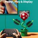 Switch 2 TV Dock for Nintendo Switch2 Docking Station with Cooling Fan, Chargering Dock for Switch 2/Joypads, Piranha2 Stand with 4K 60Hz HD/USB 2.0/USB-C Ports, PD Fast Charging Cute Gaming Setup