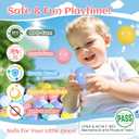 100 Pack Balls for Ball Tent, BPA Free Colorful Plastic Balls Baby Play Balls for Ball Pit, Bounce House, Baby Pool & Playhouse, 2.17"