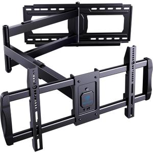 PERLESMITH Long Arm TV Wall Mount for 42-90 inch TVs, Full Motion TV Mount with 42.72 inch Extension Articulating Arm Swivel and Tilt, Max VESA 800x400mm, Holds up to 150 lbs, 16,18, 24 Studs