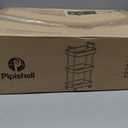 Pipishell 3 Tier Rolling Cart Organizer, Plastic Rolling Cart with Lockable Wheels & Reinforced Handle, Lightweight Utility Cart Storage Cart for Nursery, Kitchen, Bathroom, Craft Room, White, PIUC14W