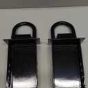 RETRUE 4PCS 18000lbs Trailer Stake Pocket D Ring with Security Bolt Nut, Heavy Duty Removable Stake Pocket D Rings Tie Down Anchor for Flated Trucks and Trailers, Utility Trailer Accessories, Black