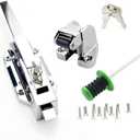 Walk in Cooler Door Handle,Freezer Door Handle, Freezer Door latches, Suitable for Freezer Door Locks, Oven Locks, Laboratory Door Locks, or Other Equipment (Base Height 1.8inch)