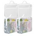 Large Kids Toy Storage Bag - Durable Waterproof Foldable Organizer, Portable Playroom Cleanup Solution for Toys, Books, Art Supplies (Eco-Friendly Material, Black