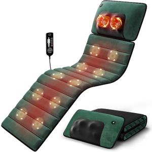 Full Body Massage Mat with Heat, Detachable Massager Pad Deep Tissue Pain Relief,10 Vibrating Motors and 9 Speed Settings for Relaxation at Home or Office Full Body Massage Mat with Heat, Detachable Massager Pad Deep Tissue Pain Relief,10 Vibrating Motors and 9 Speed Settings for Relaxation at Home or Office