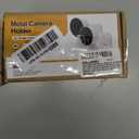 Large Metal Wall Mount Holder fits for Google Nest Indoor 2nd Generation Wired Cam and Ring Cam, Flexible Installation Camera Shelf for Better View Angle Mount on Wall Deck, 2 Pack