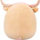 Squishmallows Original 20in Samson The Cookie Highland Cow with Bowtie Official Jazwares Easter Plush (Jumbo)