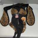 KORURACLUB Leopard Print Lingerie Animal Bodysuit, XS-M